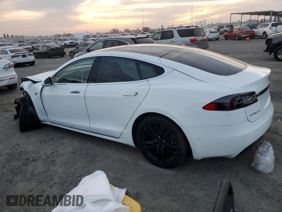 2016 Tesla Model S 70 kWh Battery with VIN 5YJSA1E19GF151945, listed as a Copart auction lot 83851454 with 74,473 mi miles and Non Repairable. Bid and sale history available at carsss.com. Image 2.