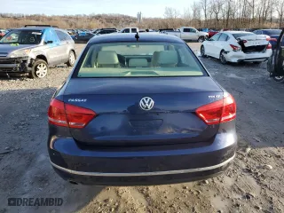 2013 Volkswagen Passat TDI SE with VIN 1VWBN7A32DC122579, listed as a Copart auction lot 85210174 with 164,495 mi miles and Salvage Title. Bid and sale history available at carsss.com. Image 6.
