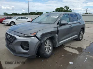 2019 Hyundai Santa Fe SE with VIN 5NMS2CAD1KH119359, listed as a Copart auction lot 56647935 with 84,407 mi miles and Salvage title. Bid and sale history available at DreamBid. Image 1.