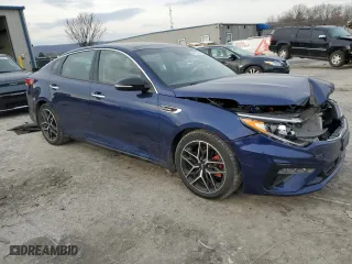 2019 Kia Optima SX with VIN 5XXGW4L2XKG322034, listed as a Copart auction lot 46752345 with 60,301 mi miles and Salvage Title. Bid and sale history available at carsss.com. Image 4.