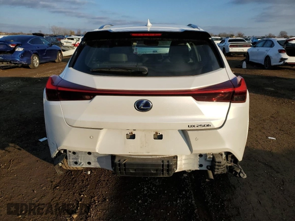 2022 Lexus UX 250h с VIN JTHP9JBH2N2057808, выставлен на аукционе Copart как лот 80897274 с пробегом 22 515 миль миль и Списание • Salvage title. История ставок и продаж доступна на DreamBid. Изображение 6.