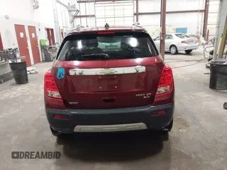 2016 Chevrolet Trax LTZ with VIN 3GNCJRSB9GL166289, listed as a IAAI auction lot 41674434 with 157,109 mi miles. Bid and sale history available at carsss.com. Image 16.