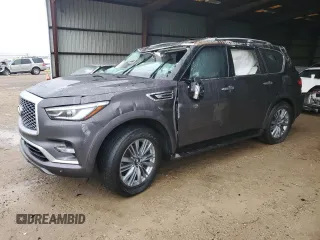 2022 Infiniti QX80 LUXE with VIN JN8AZ2AF6N9742578, listed as a Copart auction lot 41649764 with 22,722 mi miles and Salvage Title. Bid and sale history available at carsss.com. Image 1.