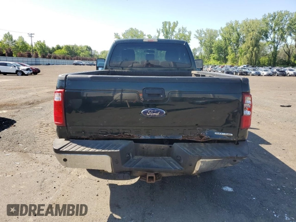 2013 Ford F-250 XL with VIN 1FTBF2B68DEA82735, listed as a Copart auction lot 58543855 with 106,710 mi miles and Salvage title. Bid and sale history available at DreamBid. Image 6.