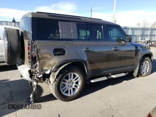 2024 Land Rover Defender S with VIN SALEJ7EU0R2275367, listed as a Copart auction lot 85565334 with 9,260 mi miles and Salvage title. Bid and sale history available at DreamBid. Image 3.