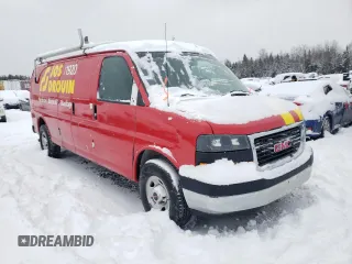 2019 GMC Savana Cargo with VIN 1GTW7BFP0K1340395, listed as a Copart auction lot 85964424 with 127,769 mi miles and Salvage Title. Bid and sale history available at carsss.com. Image 4.