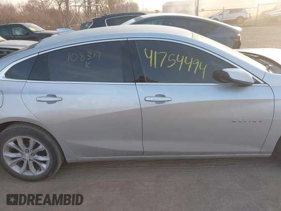 2020 Chevrolet Malibu LT with VIN 1G1ZD5ST5LF108317, listed as a IAAI auction lot 41754494 with 58,000 mi miles and . Bid and sale history available at DreamBid. Image 13.