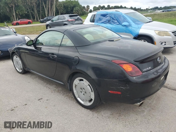 2002 Lexus SC with VIN JTHFN48Y320005577, listed as a Copart auction lot 75085314 with Not Provided miles and Non Repairable. Bid and sale history available at carsss.com. Image 2.
