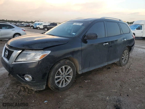 2016 Nissan Pathfinder SL with VIN 5N1AR2MN7GC611756, listed as a Copart auction lot 85578834 with 181,657 mi miles and Salvage Title. Bid and sale history available at carsss.com. Image 1.