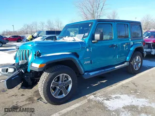 2019 Jeep Wrangler Unlimited Sahara with VIN 1C4HJXEN7KW641854, listed as a IAAI auction lot 41635091 with 51,039 mi miles. Bid and sale history available at carsss.com. Image 17.