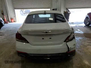 2020 Genesis G70 3.3T with VIN KMTG34LE6LU048573, listed as a Copart auction lot 67907884 with 63,531 mi miles and Salvage Title. Bid and sale history available at carsss.com. Image 6.