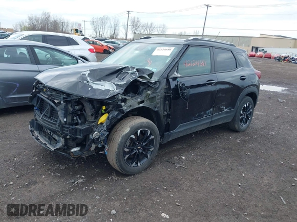 2022 Chevrolet TrailBlazer LT with VIN KL79MRSL0NB082375, listed as a IAAI auction lot 42124688 with 85,253 mi miles and . Bid and sale history available at DreamBid. Image 2.