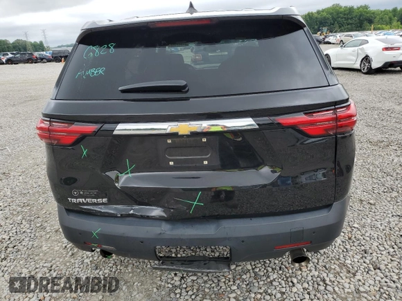 2023 Chevrolet Traverse LS with VIN 1GNERFKW6PJ108991, listed as a Copart auction lot 61252155 with 59,188 mi miles and Salvage title. Bid and sale history available at DreamBid. Image 6.