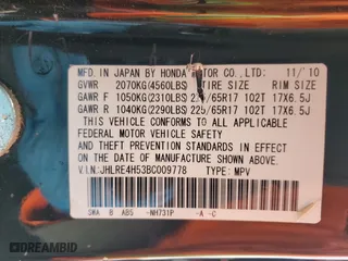 2011 Honda CR-V EX with VIN JHLRE4H53BC009778, listed as a Copart auction lot 52355265 with 150,322 mi miles and Salvage Title. Bid and sale history available at carsss.com. Image 13.