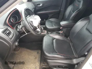 2018 Jeep Compass Trailhawk with VIN 3C4NJDDB1JT130136, listed as a Copart auction lot 47416525 with 74,662 mi miles and Salvage Title. Bid and sale history available at carsss.com. Image 7.