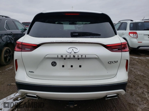 2021 Infiniti QX50 LUXE with VIN 3PCAJ5BB5MF115102, listed as a Copart auction lot 36489093 with 24,360 mi miles. Bid and sale history available at carsss.com. Image 6.