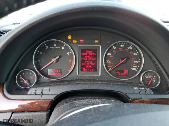 2003 Audi A4 3.0L with VIN WAULT68E43A359998, listed as a Copart auction lot 43860645 with 112,371 mi miles and Salvage Title. Bid and sale history available at carsss.com. Image 9.