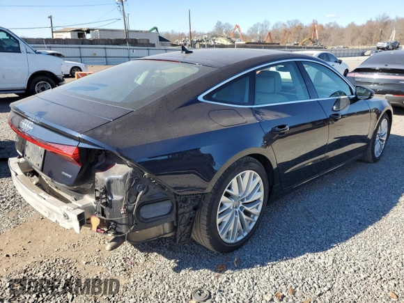 2019 Audi A7 Premium Plus with VIN WAUR2AF29KN085441, listed as a Copart auction lot 79086134 with 74,976 mi miles and Salvage title. Bid and sale history available at DreamBid. Image 3.