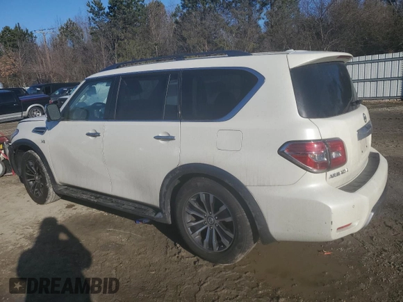 2020 Nissan Armada SL with VIN JN8AY2ND9L9109193, listed as a Copart auction lot 46491855 with 73,564 mi miles and Salvage Title. Bid and sale history available at carsss.com. Image 2.