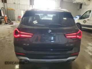 2024 BMW X3 xDrive30i with VIN 5UX53DP02R9V99064, listed as a Copart auction lot 49981755 with 7,858 mi miles and Salvage Title. Bid and sale history available at carsss.com. Image 6.