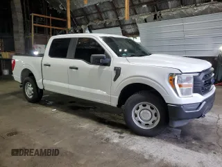 2022 Ford F-150 XL with VIN 1FTFW1E57NKD28966, listed as a Copart auction lot 55878125 with 77,121 mi miles and Salvage title. Bid and sale history available at DreamBid. Image 4.