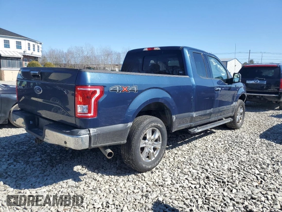 2017 Ford F-150 XL with VIN 1FTFX1EFXHFB12886, listed as a Copart auction lot 45378415 with 101,652 mi miles and Salvage Title. Bid and sale history available at carsss.com. Image 3.
