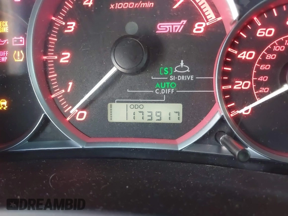 2012 Subaru WRX WRX STI with VIN JF1GV8J67CL015346, listed as a IAAI auction lot 42611906 with 173,917 mi miles and . Bid and sale history available at DreamBid. Image 15.