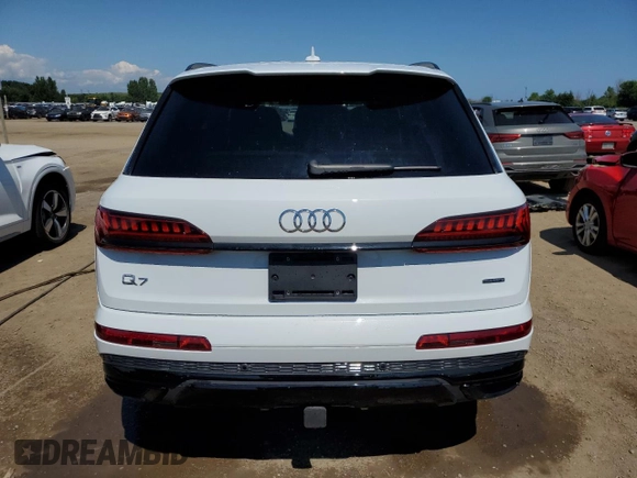 2022 Audi Q7 Komfort with VIN WA1BXBF70ND022028, listed as a Copart auction lot 63050304 with 16,357 mi miles and Salvage Title. Bid and sale history available at carsss.com. Image 6.