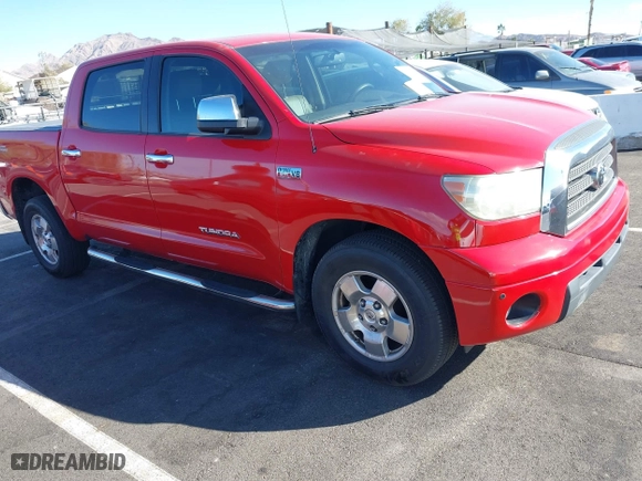 2007 Toyota Tundra LTD with VIN 5TBEV58177S470706, listed as a IAAI auction lot 41544450 with 10 mi miles. Bid and sale history available at carsss.com. Image 1.