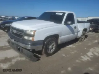 2006 Chevrolet Silverado 1500 Work Truck with VIN 1GCEC14X16Z145742, listed as a Copart auction lot 44402325 with 104,382 mi miles and Salvage Title. Bid and sale history available at carsss.com. Image 1.