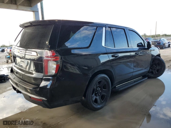 2021 Chevrolet Tahoe Commercial with VIN 1GNSCLED5MR291598, listed as a Copart auction lot 42577355 with 0 mi miles and Non Repairable. Bid and sale history available at carsss.com. Image 3.