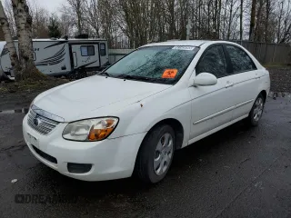 2007 Kia Spectra EX with VIN KNAFE121675467814, listed as a Copart auction lot 50145095 with 136,589 mi miles and Clean Title. Bid and sale history available at carsss.com. Image 1.