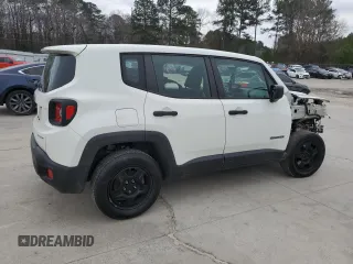 2017 Jeep Renegade Sport with VIN ZACCJBAB7HPG05614, listed as a Copart auction lot 45730315 with 152,655 mi miles and Salvage Title. Bid and sale history available at carsss.com. Image 3.