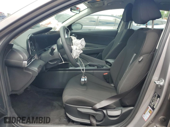 2024 Hyundai Elantra SEL with VIN KMHLM4DG9RU732564, listed as a Copart auction lot 56795735 with 6,999 mi miles and Salvage title. Bid and sale history available at DreamBid. Image 7.