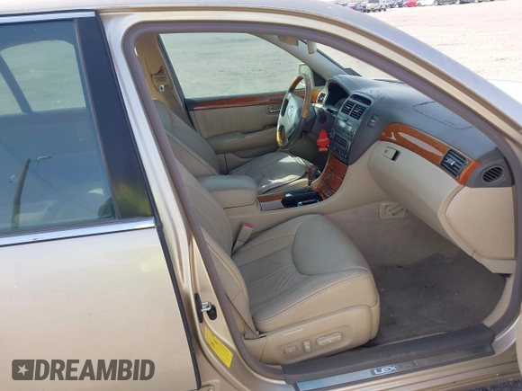 2005 Lexus LS 430 z VIN JTHBN36F655004313, wystawiony jako IAAI lot #41732745 z przebiegiem 133 928 mil mil oraz . Historia ofert i sprzedaży dostępna na DreamBid. Obrazek 5.