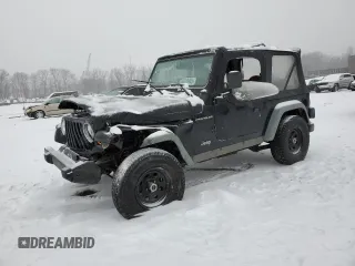 2002 Jeep Wrangler X with VIN 1J4FA39SX2P770191, listed as a Copart auction lot 44118945 with 168,148 mi miles and Salvage Title. Bid and sale history available at carsss.com. Image 1.