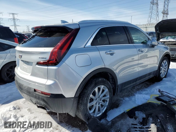 2020 Cadillac XT4 AWD Luxury with VIN 1GYFZBR44LF093831, listed as a Copart auction lot 45584755 with 30,298 mi miles and Salvage Title. Bid and sale history available at carsss.com. Image 3.
