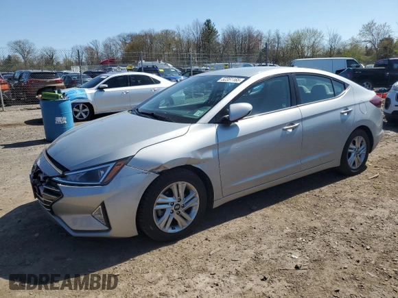 2020 Hyundai Elantra SEL with VIN 5NPD84LF0LH624860, listed as a Copart auction lot 52351165 with 65,460 mi miles and Salvage Title. Bid and sale history available at DreamBid. Image 1.