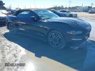 2021 Ford Mustang EcoBoost with VIN 1FATP8UH4M5109003, listed as a IAAI auction lot 41636510 with 52,350 mi miles. Bid and sale history available at carsss.com. Image 1.