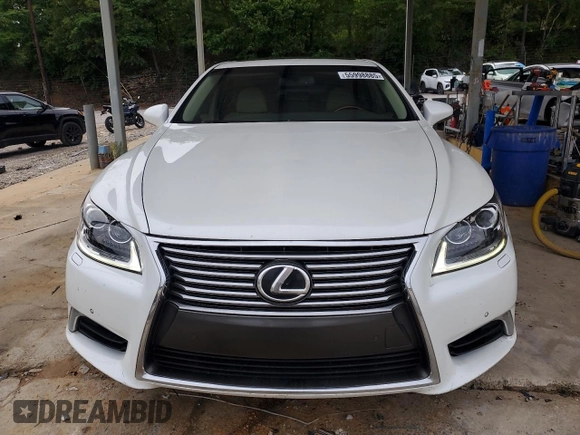 2014 Lexus LS 460 with VIN JTHCL5EF3E5021058, listed as a Copart auction lot 55998885 with 320,339 mi miles and Salvage title. Bid and sale history available at DreamBid. Image 5.
