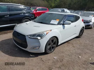 2014 Hyundai Veloster with VIN KMHTC6AD1EU217707, listed as a IAAI auction lot 41718176 with 191,306 mi miles. Bid and sale history available at carsss.com. Image 2.