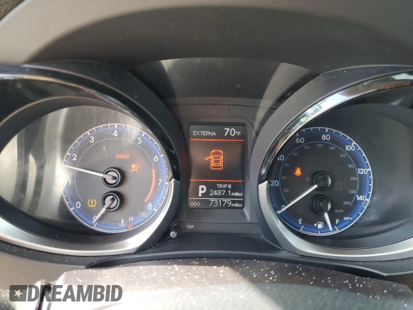 2016 Toyota Corolla L with VIN 2T1BURHE6GC581490, listed as a Copart auction lot 55290015 with 73,179 mi miles and Salvage Title. Bid and sale history available at DreamBid. Image 9.