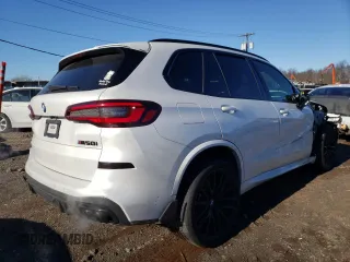 2021 BMW X5 M50i with VIN 5UXJU4C08M9E19423, listed as a Copart auction lot 71487632 with 22,466 mi miles. Bid and sale history available at carsss.com. Image 3.