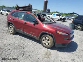 2014 Jeep Cherokee Sport with VIN 1C4PJLAB6EW123500, listed as a Copart auction lot 50102725 with 0 mi miles and Clean Title. Bid and sale history available at carsss.com. Image 4.