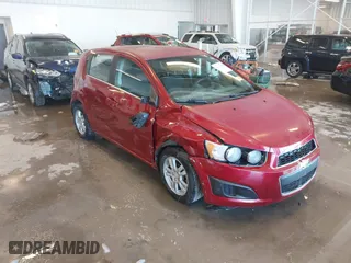 2013 Chevrolet Sonic LT with VIN 1G1JC6SH1D4101525, listed as a IAAI auction lot 41284497 with 1 mi miles. Bid and sale history available at carsss.com. Image 1.
