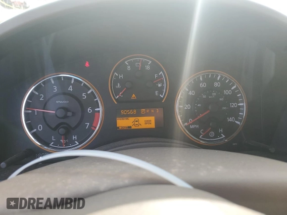2008 Nissan Titan SE with VIN 1N6BA07D88N346095, listed as a Copart auction lot 81710484 with 90,568 mi miles and Salvage Title. Bid and sale history available at carsss.com. Image 9.