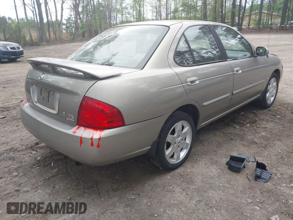 2006 Nissan Sentra S with VIN 3N1CB51D76L589729, listed as a IAAI auction lot 42041429 with 205,340 mi miles and . Bid and sale history available at DreamBid. Image 4.