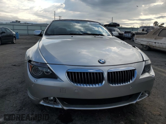 2005 BMW 6 Series 645Ci with VIN WBAEK734X5B325738, listed as a Copart auction lot 68113044 with 92,977 mi miles and Salvage Title. Bid and sale history available at carsss.com. Image 5.