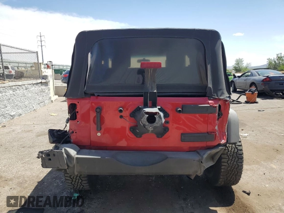 2007 Jeep Wrangler X with VIN 1J4FA241X7L111017, listed as a Copart auction lot 58871815 with 118,566 mi miles and Salvage title. Bid and sale history available at DreamBid. Image 6.