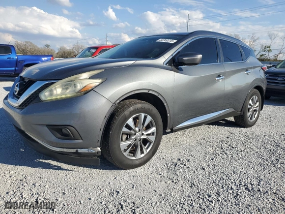 2015 Nissan Murano SL with VIN 5N1AZ2MG7FN214018, listed as a Copart auction lot 44749315 with 213,802 mi miles and Clean Title. Bid and sale history available at carsss.com. Image 1.